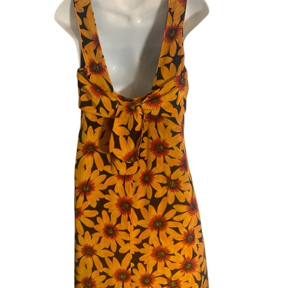 Spenser Jeremy Silk Sunflower Maxi Dress Ladies Sz 6 - Picture 3 of 4